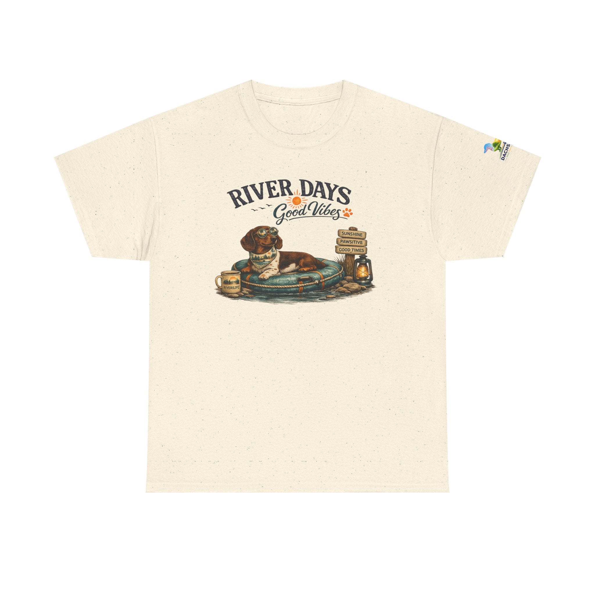 Dachshund River Days T-Shirt – Summer Vibes Wiener Dog Gift Graphic Tee