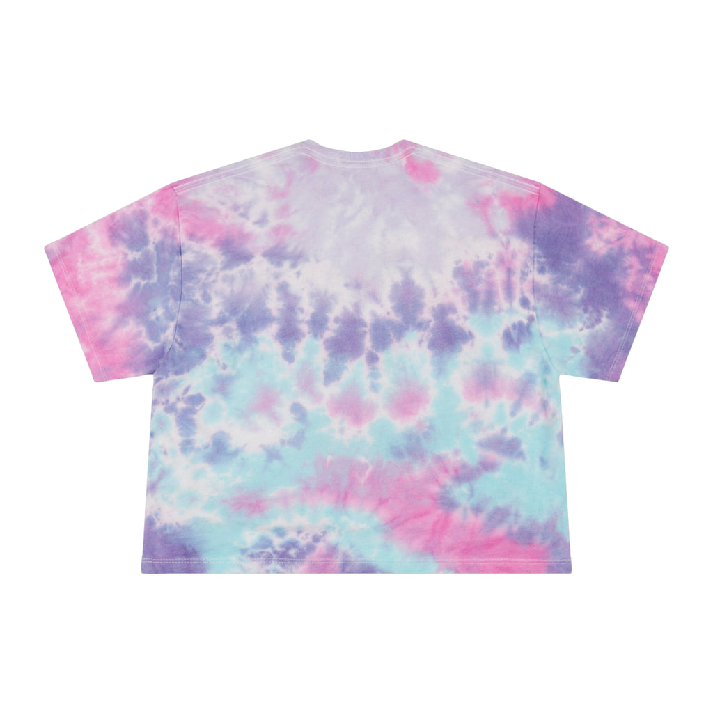 Dachshund Summer Vibes Women's Tie-Dye Crop Tee