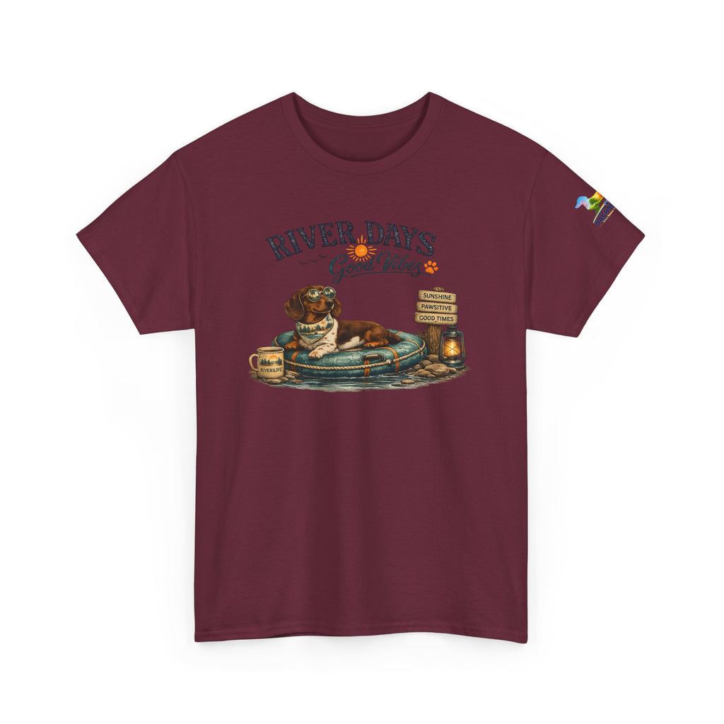 Dachshund River Days T-Shirt – Summer Vibes Wiener Dog Gift Graphic Tee