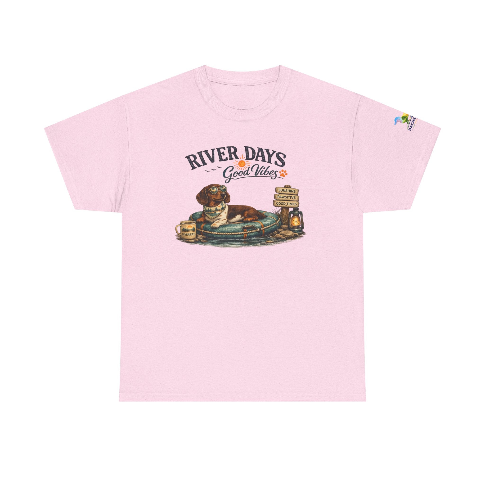 Dachshund River Days T-Shirt – Summer Vibes Wiener Dog Gift Graphic Tee
