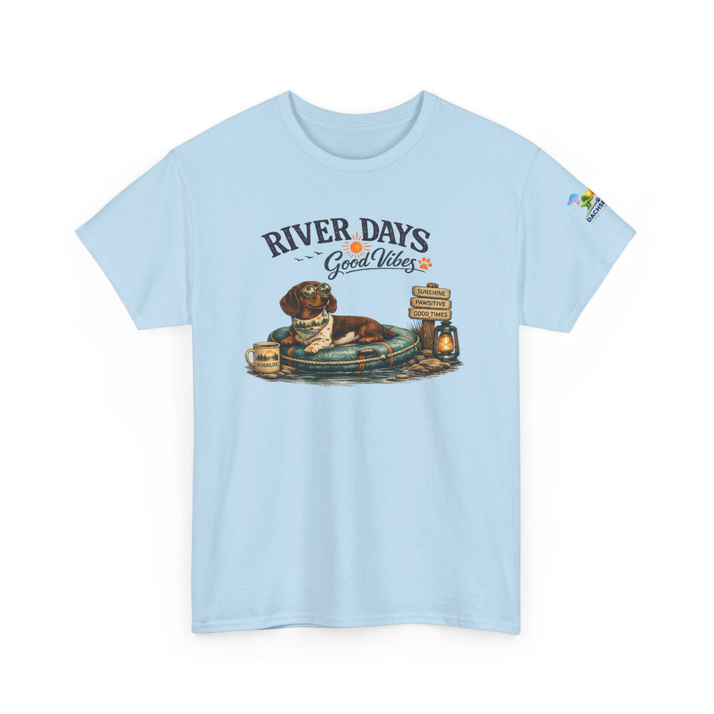 Dachshund River Days T-Shirt – Summer Vibes Wiener Dog Gift Graphic Tee
