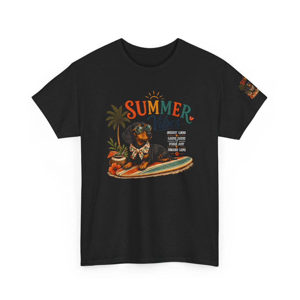 Dachshund SUMMER VIBES Heavy Cotton Tee