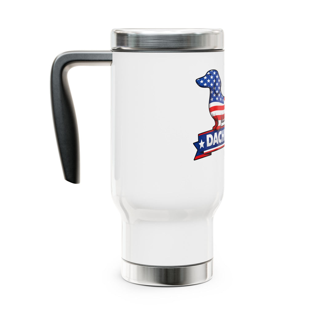 Stainless Steel Travel Mug with Handle, 14oz