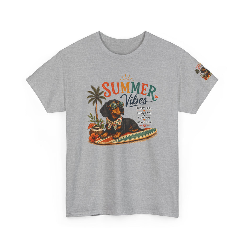 Dachshund SUMMER VIBES Heavy Cotton Tee