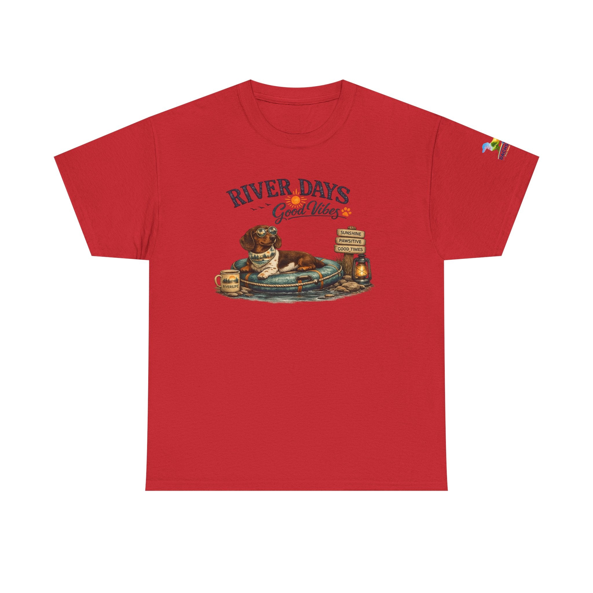 Dachshund River Days T-Shirt – Summer Vibes Wiener Dog Gift Graphic Tee