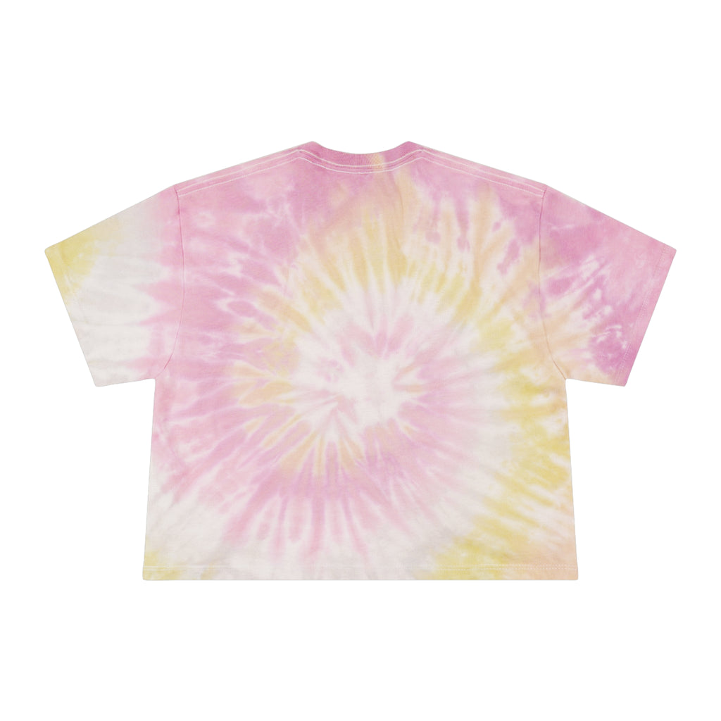 Dachshund River Days Women's Tie-Dye Crop Tee