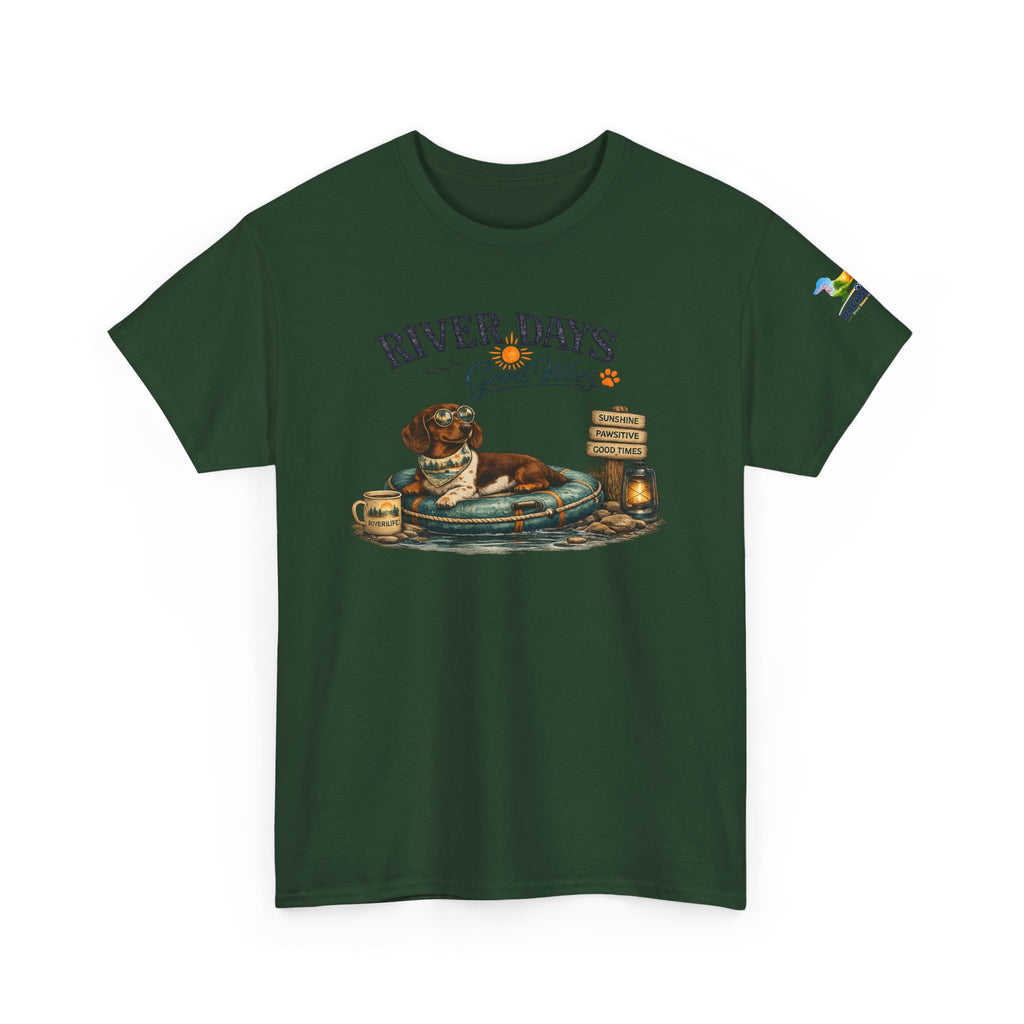 Dachshund River Days T-Shirt – Summer Vibes Wiener Dog Gift Graphic Tee