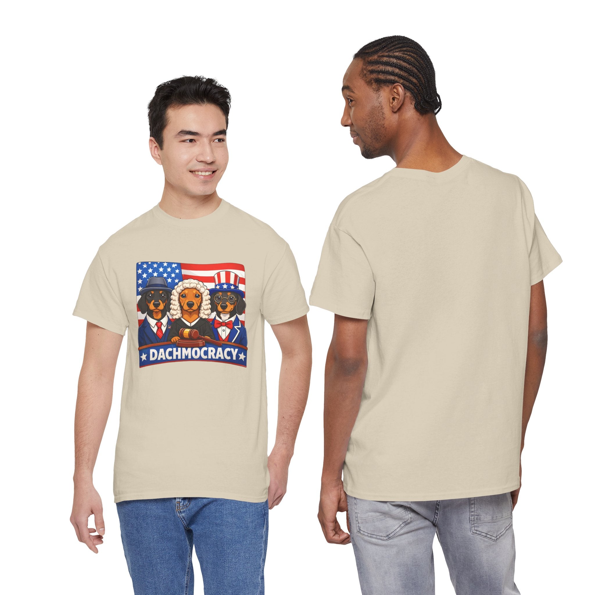 Dachmocracy T‑Shirt — Patriotic Dachshund 4th of July Tee