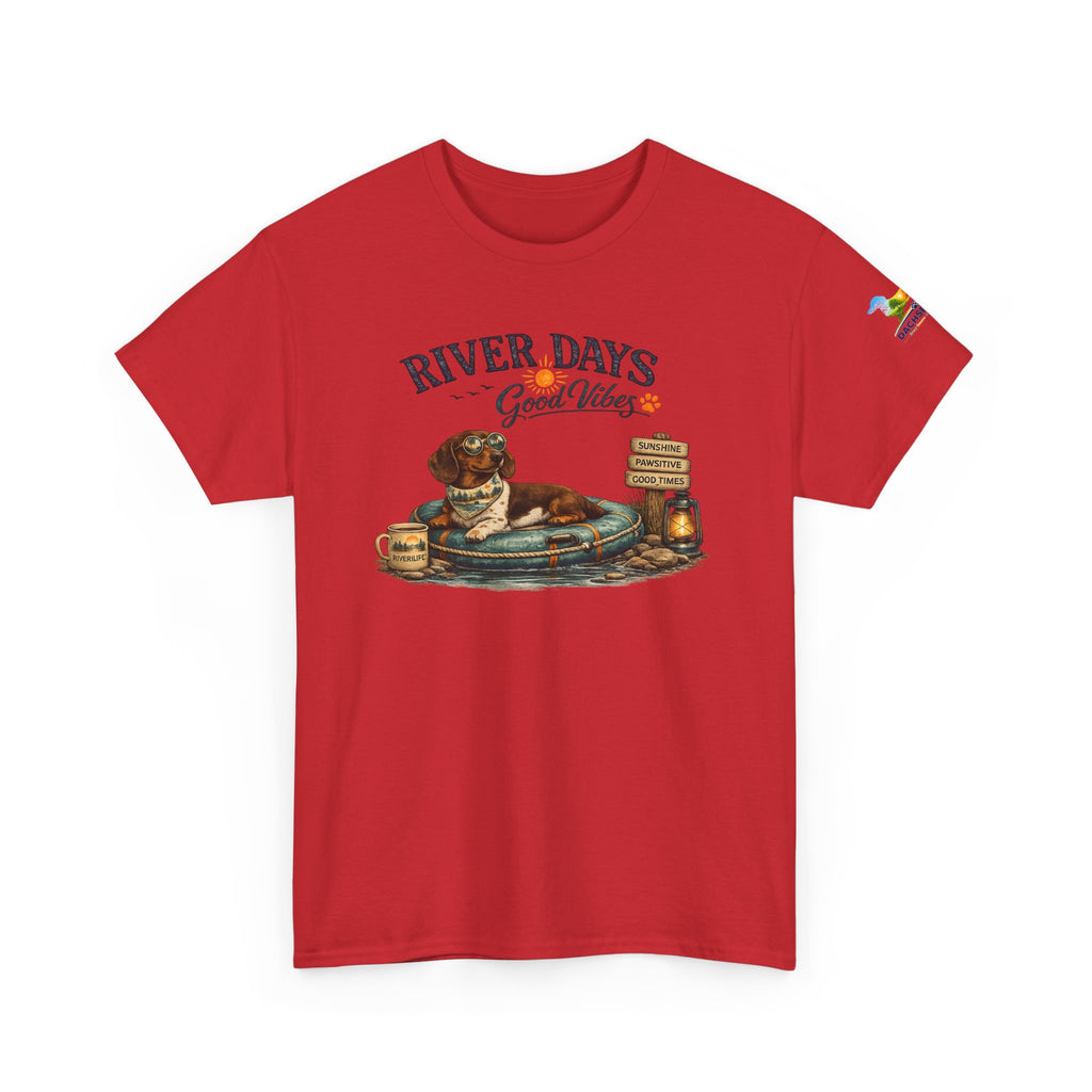 Dachshund River Days T-Shirt – Summer Vibes Wiener Dog Gift Graphic Tee