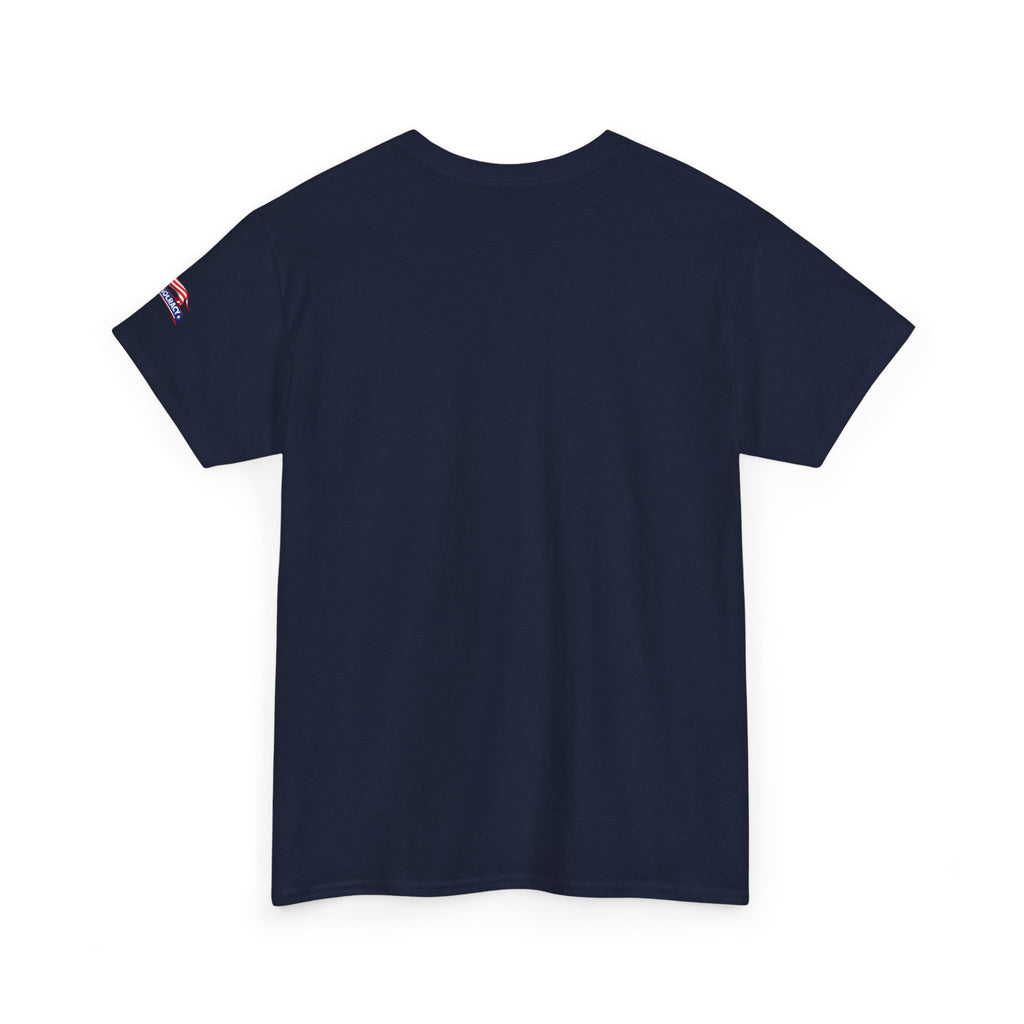 T-Shirt — 'Dachmocracy' American Flag Dachshund Patriotic Tee
