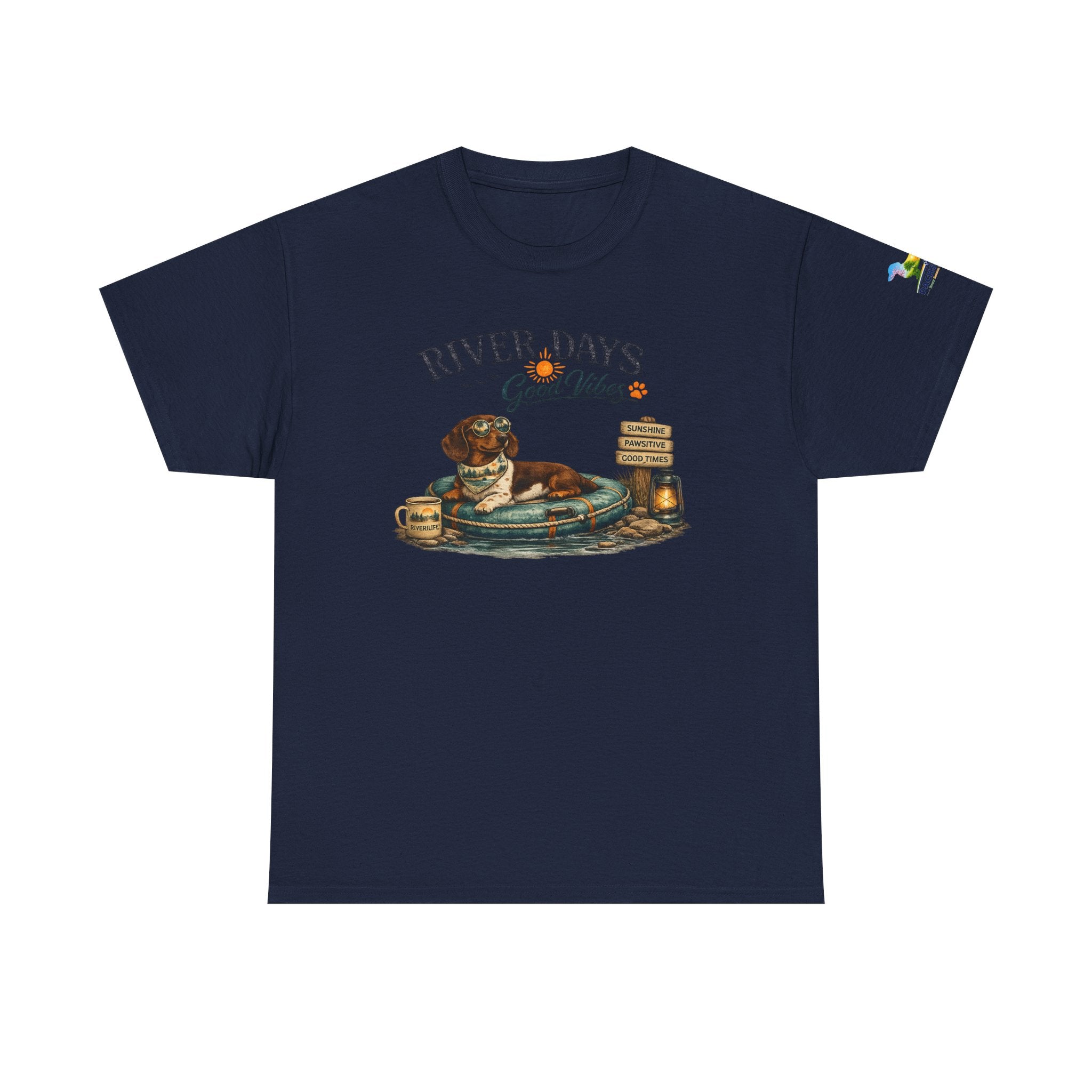 Dachshund River Days T-Shirt – Summer Vibes Wiener Dog Gift Graphic Tee