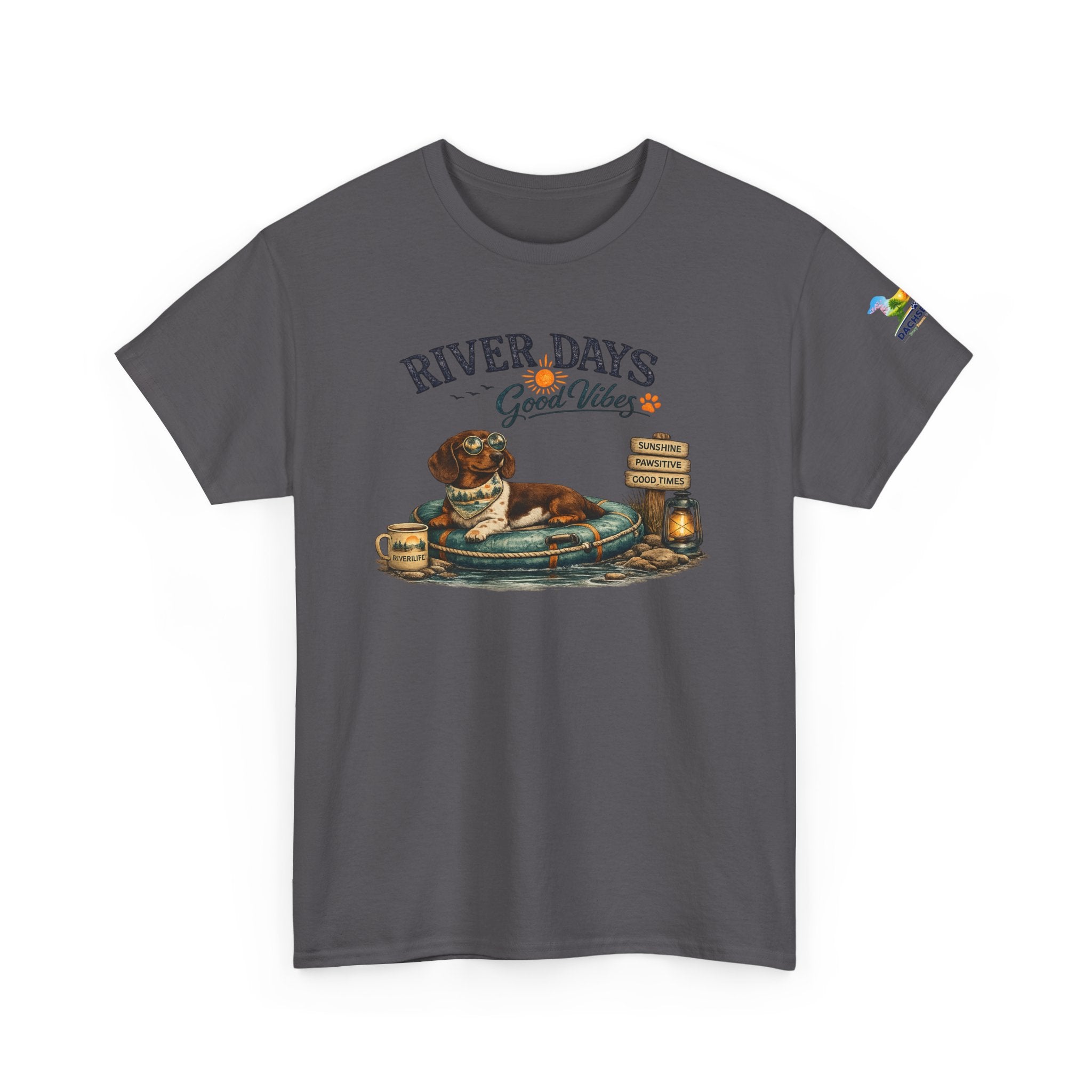 Dachshund River Days T-Shirt – Summer Vibes Wiener Dog Gift Graphic Tee