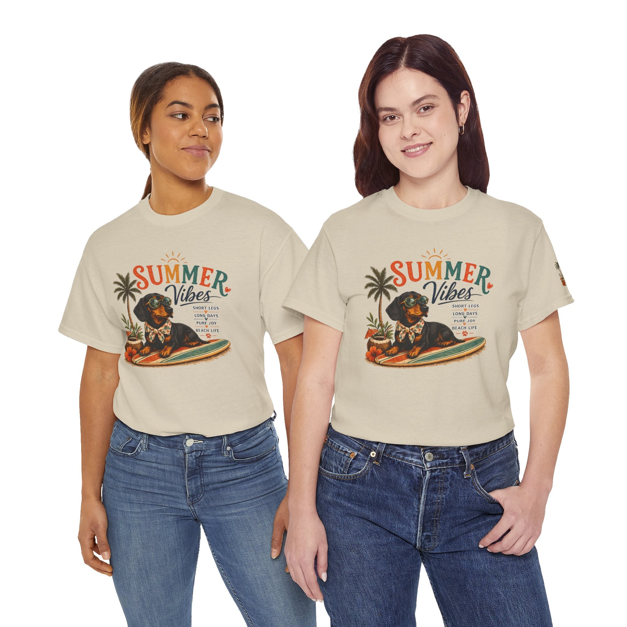 Dachshund Summer T-Shirt – Summer Vibes Wiener Dog Gift Tee